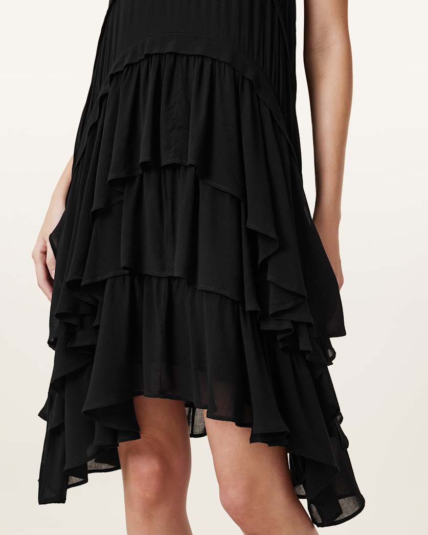 Cavarly Ruffled Mini Dress
