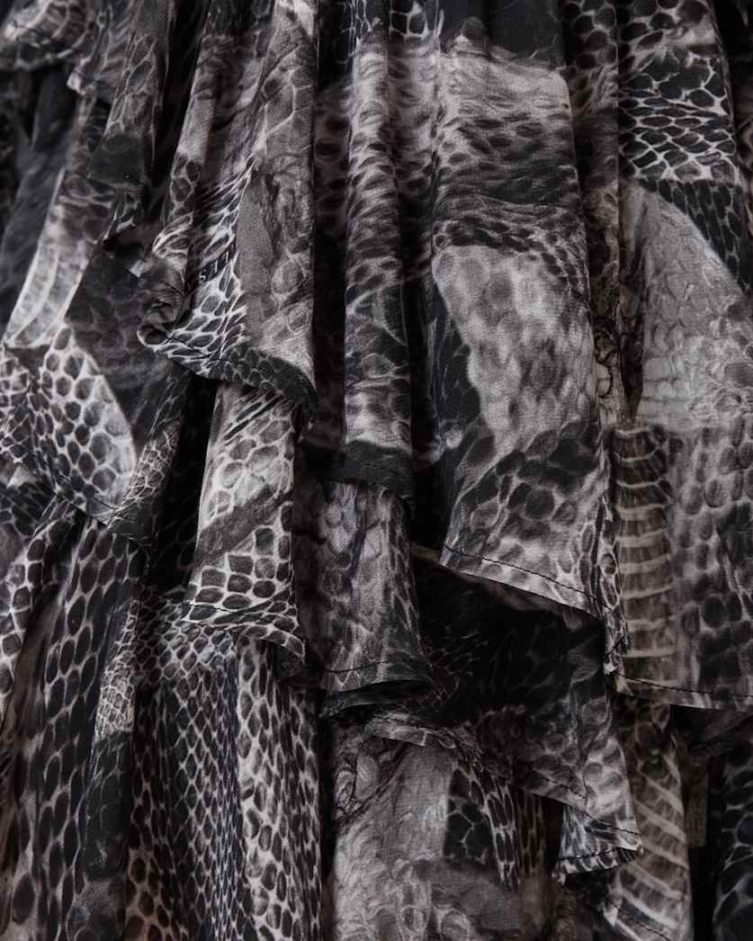 Cavarly Ruffled Mini Dress