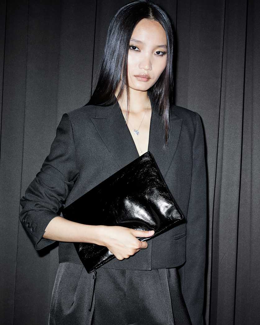 Bettina Leather Clutch Bag