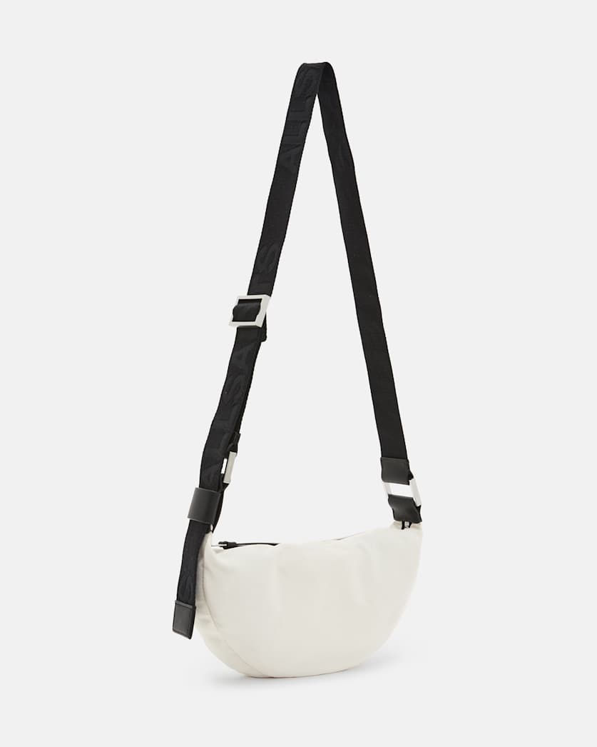 Half Moon Nylon Crossbody Bag