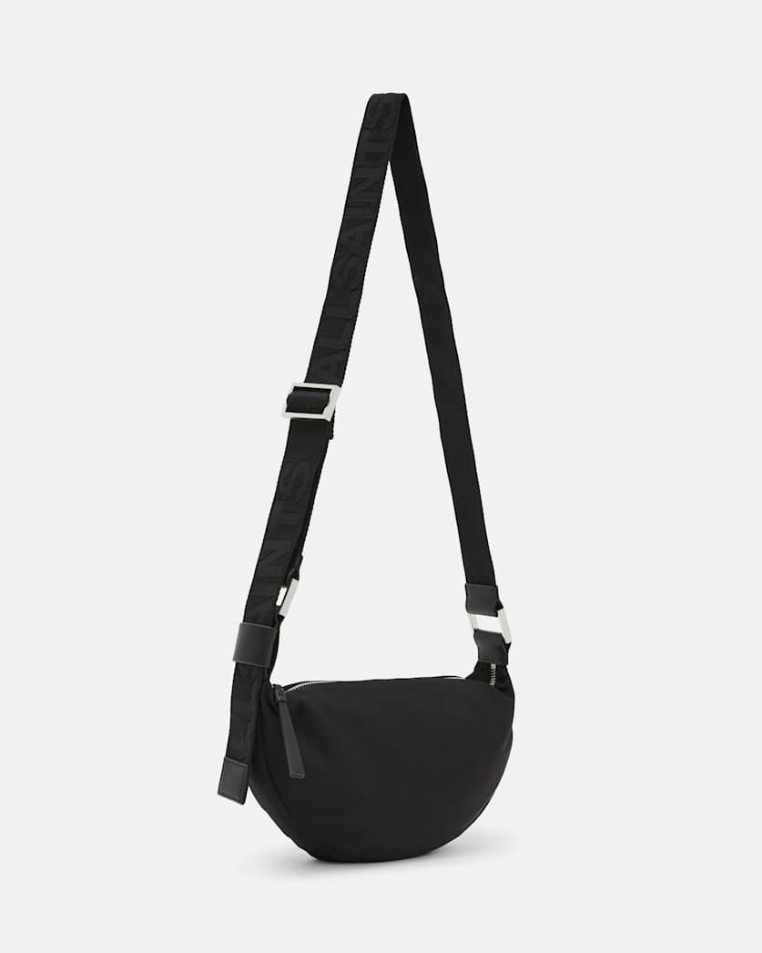 Half Moon Nylon Crossbody Bag