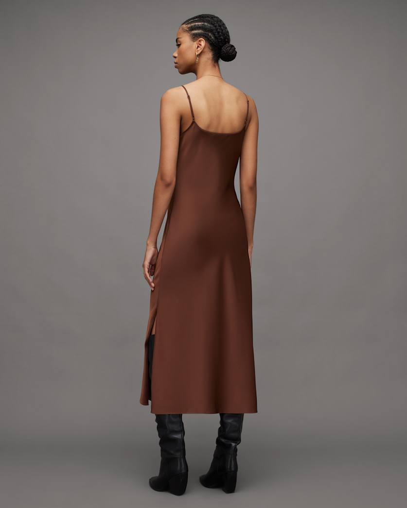 Hadley Cowl Neck Midi Slip Dress