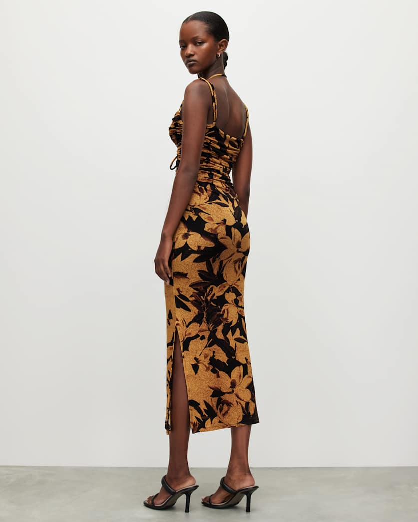 Amaya Alessandra Cut Out Midi Dress