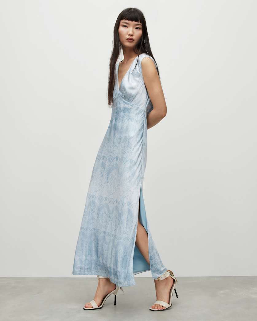 Karlina Estrella Silk Blend Maxi Dress
