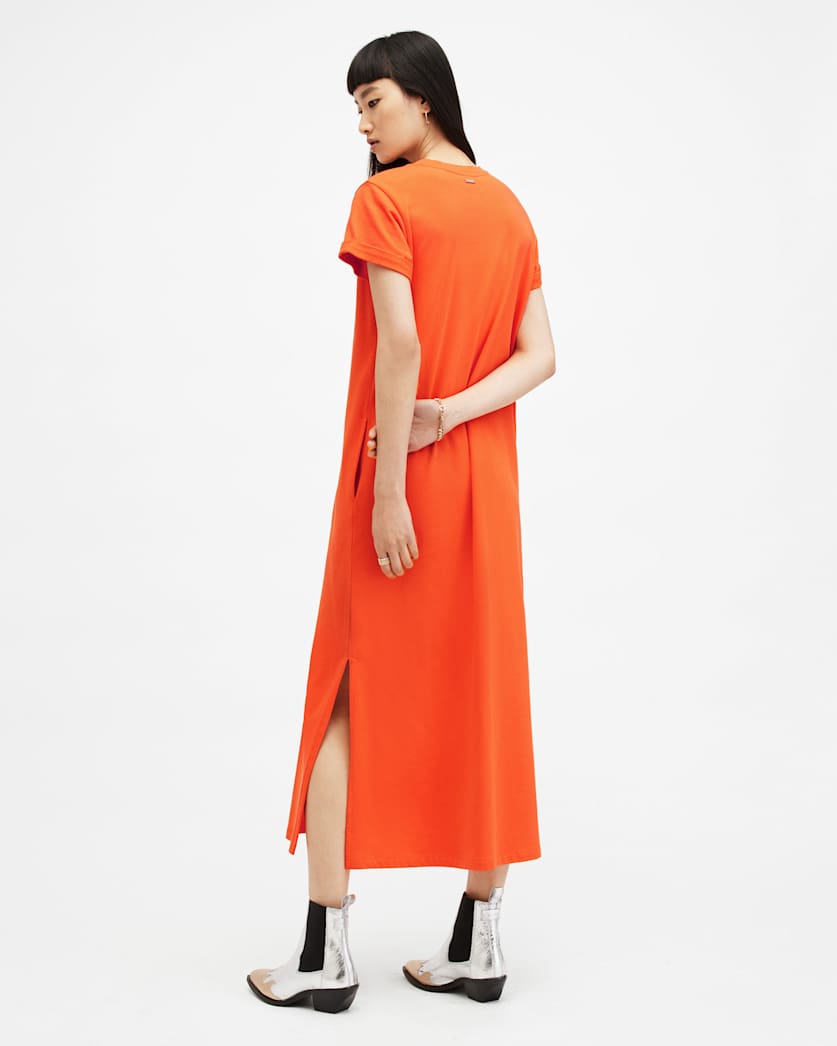 Anna Crew Neck Short Sleeve Maxi Dress