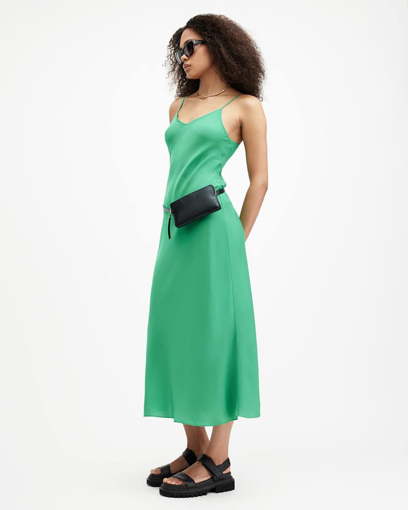 Bryony V-Neck Midi Slip Dress