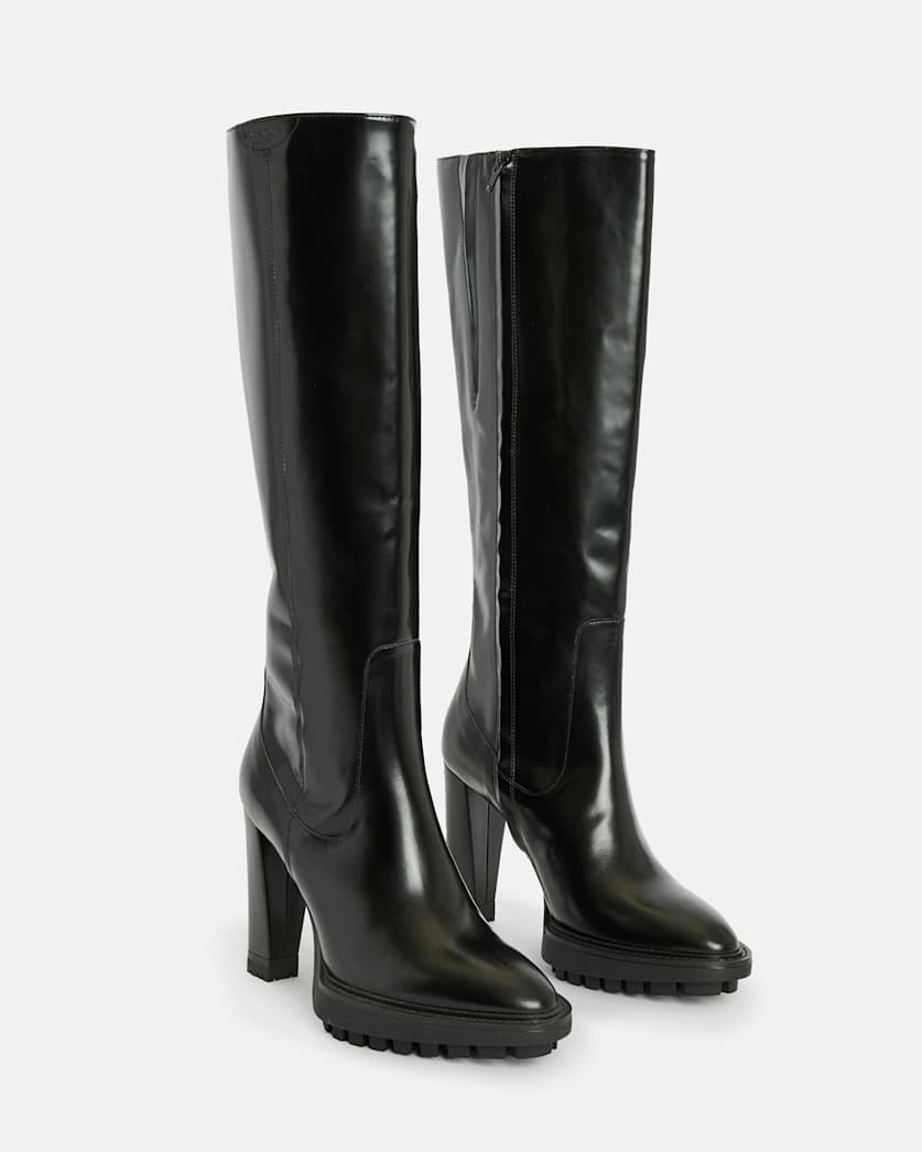 Harlem Knee High Leather Boots