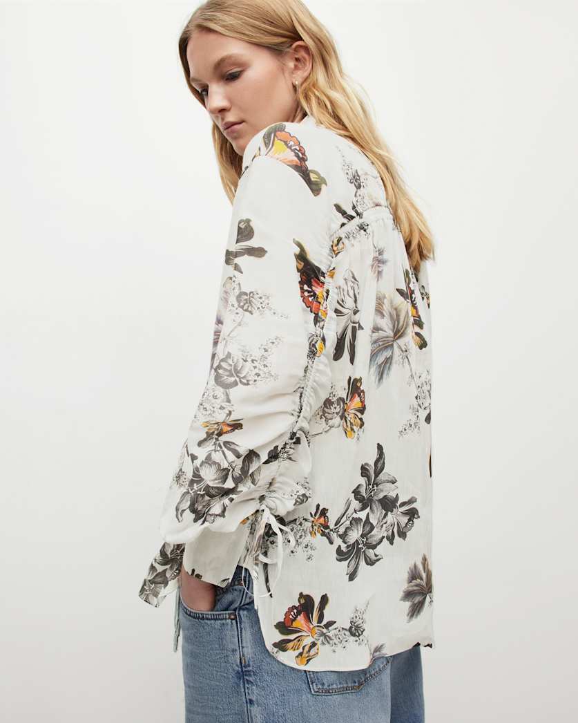 Leyla Lilly Silk Linen Blend Shirt