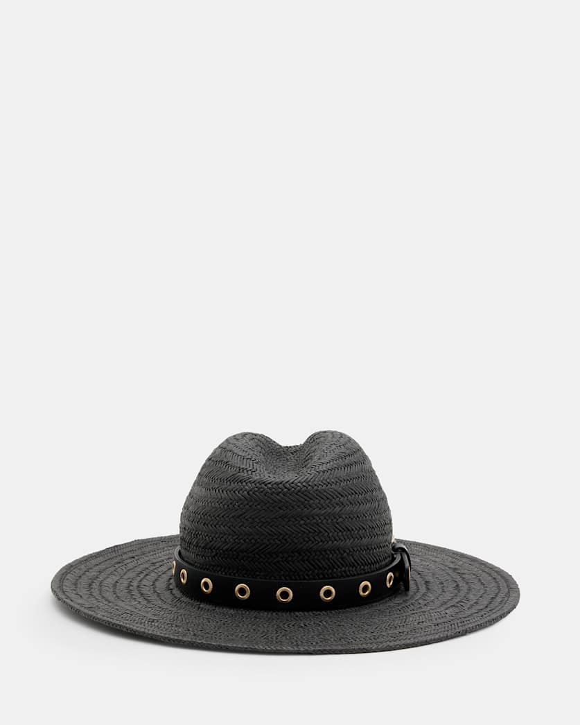 Delilah Straw Fedora Eyelet Hat