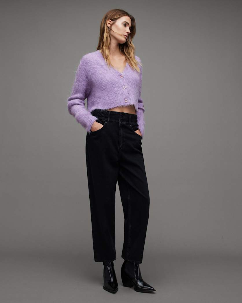 Wick Brushed V-Neck Cardigan