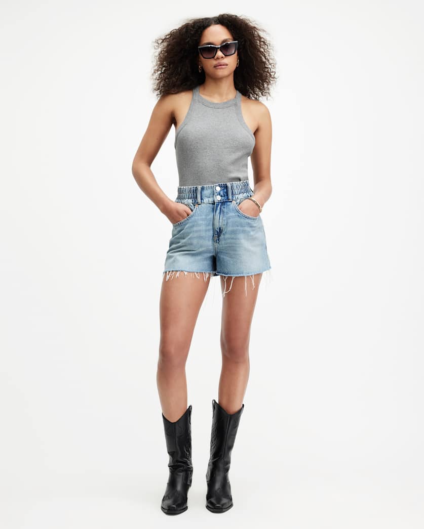 Sofia High Neck Slim Fit Tank Top