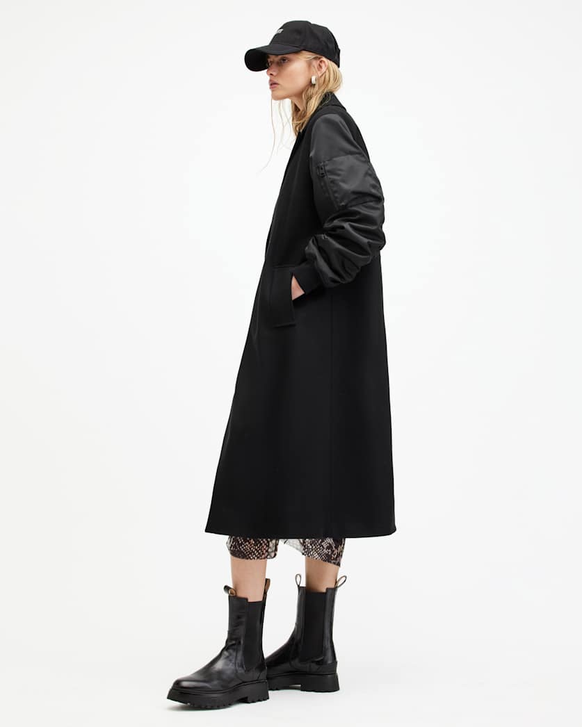 Paulah Wool Blend Double Breasted Coat