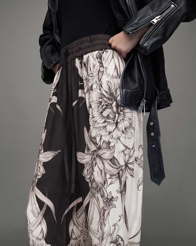 Tyler Silk Blend Pattie Floral Trousers