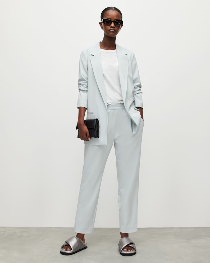 Aleida Mid-Rise Tapered Leg Tri Trousers