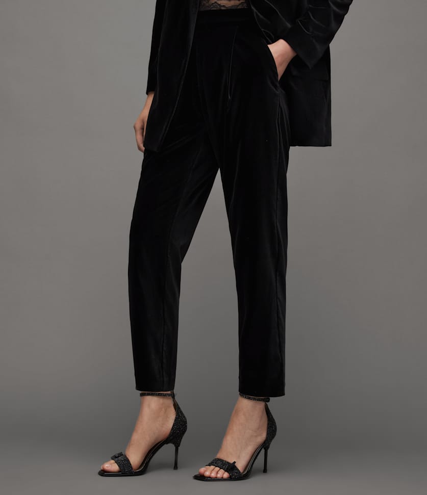 Aleida Velvet Open Front Suit  large