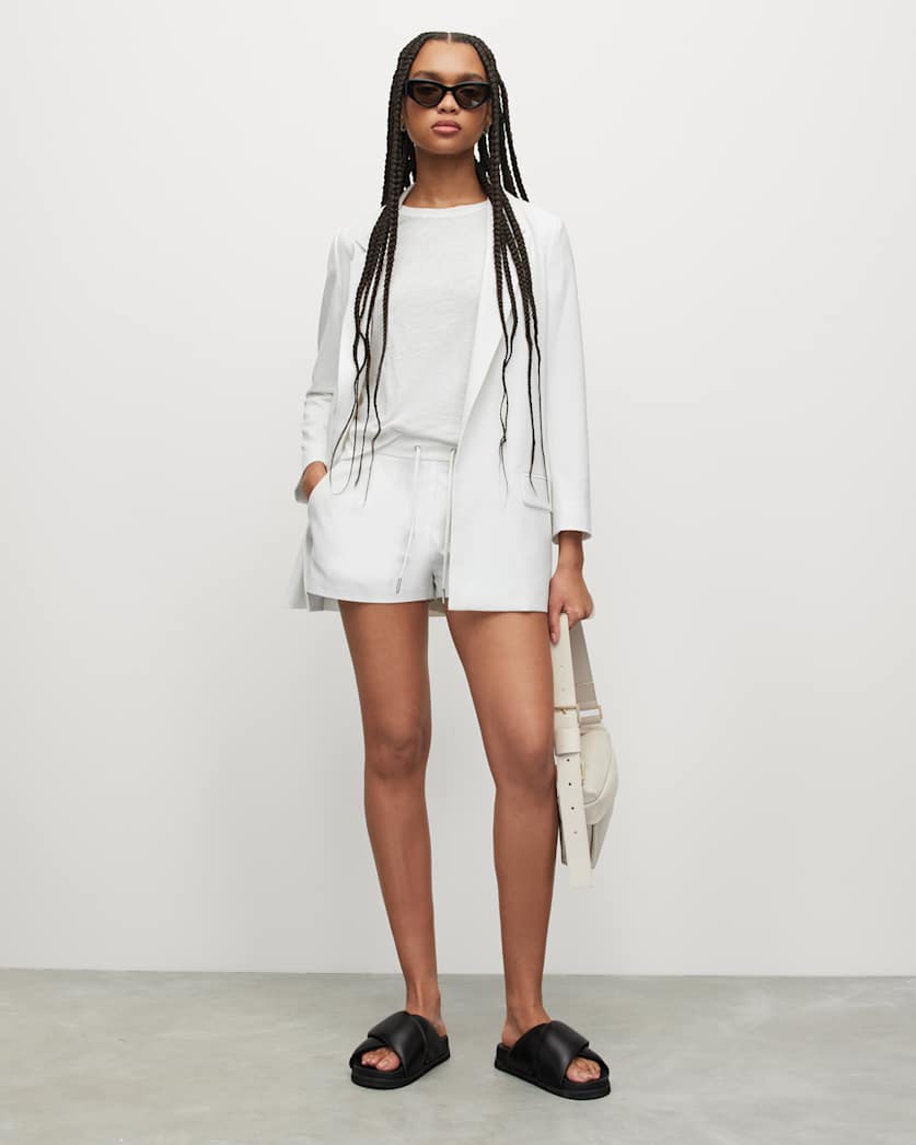 Aleida Drawcord Waist Tailored Shorts