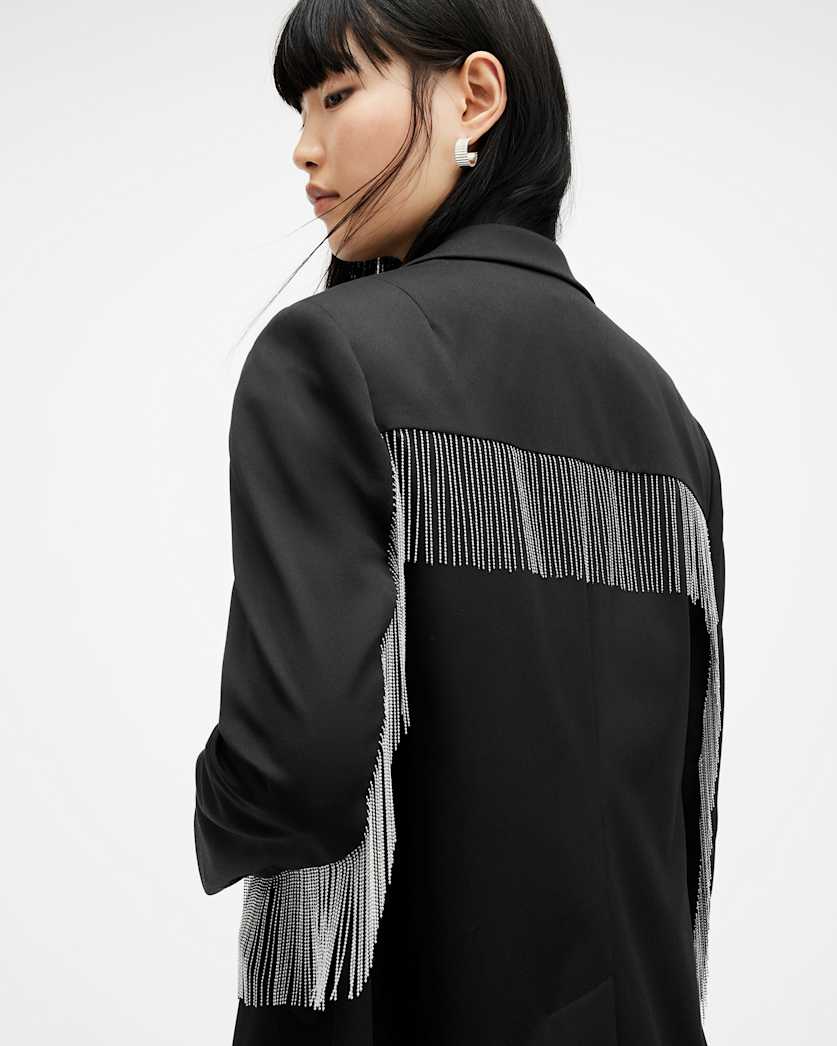 Franky Tassel Chain Single Breasted Blazer