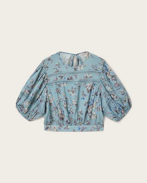 Peony Lace Trim Cropped Top