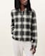 Ellis Checked Embroidered Zip Up Jacket