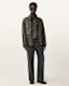 Halton Funnel Collar Leather Jacket