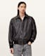 Marco Oversized Leather Bomber Jacket