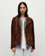 Milo Asymmetric Zip Suede Biker Jacket