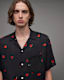 Tekisuto Lip Print Short Sleeve Shirt