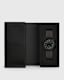 Subtitled GMT IV Matte Black Stainless Steel and Slate Leather Watch
