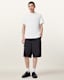 Nero Mock Neck Short Sleeve T-Shirt