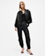 Himari Coated Relaxed Fit Cargo Trousers