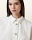Hettie Frayed Oversized Cotton Shacket