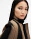 James Wool Blend Striped Maxi Coat