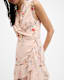 Ari Kora Floral Print Ruffle Mini Dress