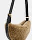 Half Moon Shearling Crossbody Bag
