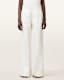 Bonnie Tailored Wide-Leg Linen Blend Trousers