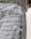 Aki Crossover Wide Leg Denim Jeans