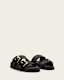 Sian Leather And Raffia Buckle Sandals
