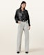 Hendry Cropped Leather Trench Coat