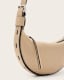 Half Moon Leather Crossbody Bag
