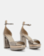 Tia Metallic Platform Heels
