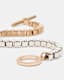 Box Chain Two Tone Bracelet
