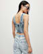 Charli Denim Cropped Corset Top