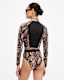 Rina Bodycon Zip Through Rash Vest