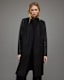 Sidney Leather Sleeve Cashmere Mix Coat