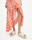 Sara Luisa Asymmetric Ruffle Midi Skirt