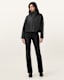 Ryder Funnel Neck Leather Jacket