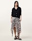 Cassie Crinkle Sheer Midi Skirt