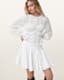 Tulip White Cotton Mini Skirt