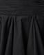 Tulip Black Cotton Mini Skirt