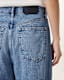 Fox Asymmetric Hem Wide Leg Denim Jeans